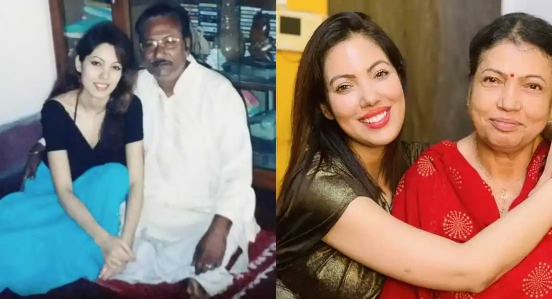 Munmun Dutta with her family.tring Munmun Dutta with her family