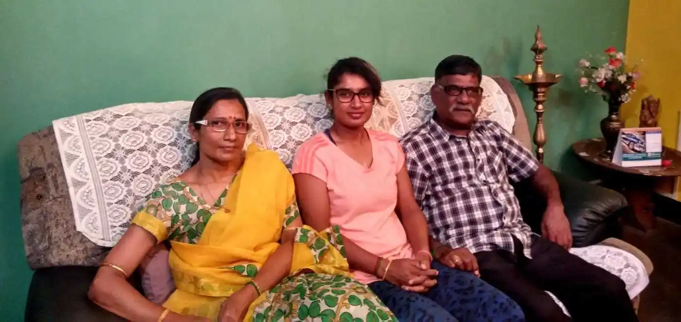 Mithali Raj Family