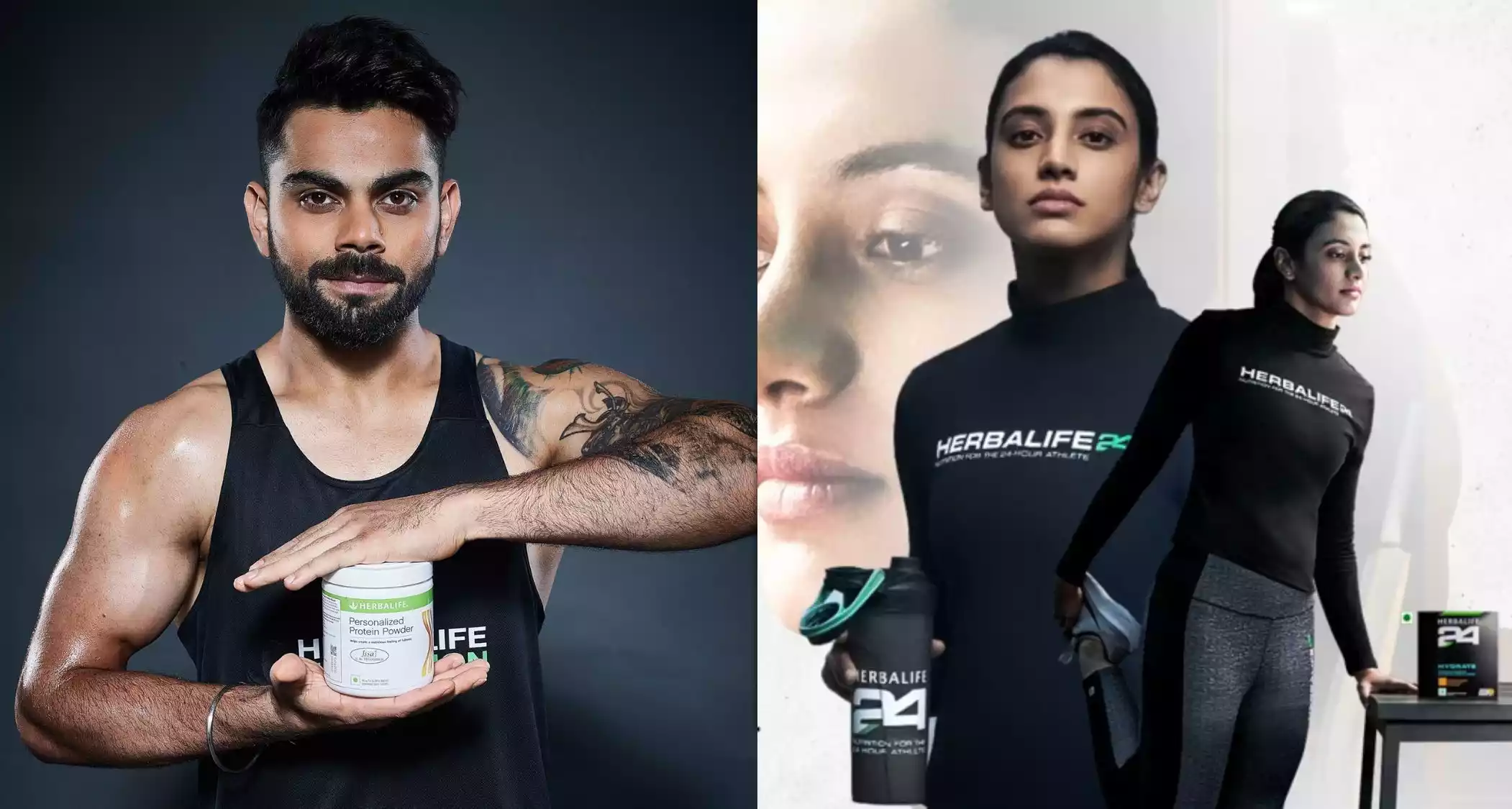 Virat Kohli and Smriti Mandhana with Herbalife Nutrition Virat Kohli and Smriti Mandhana with Herbalife Nutrition
