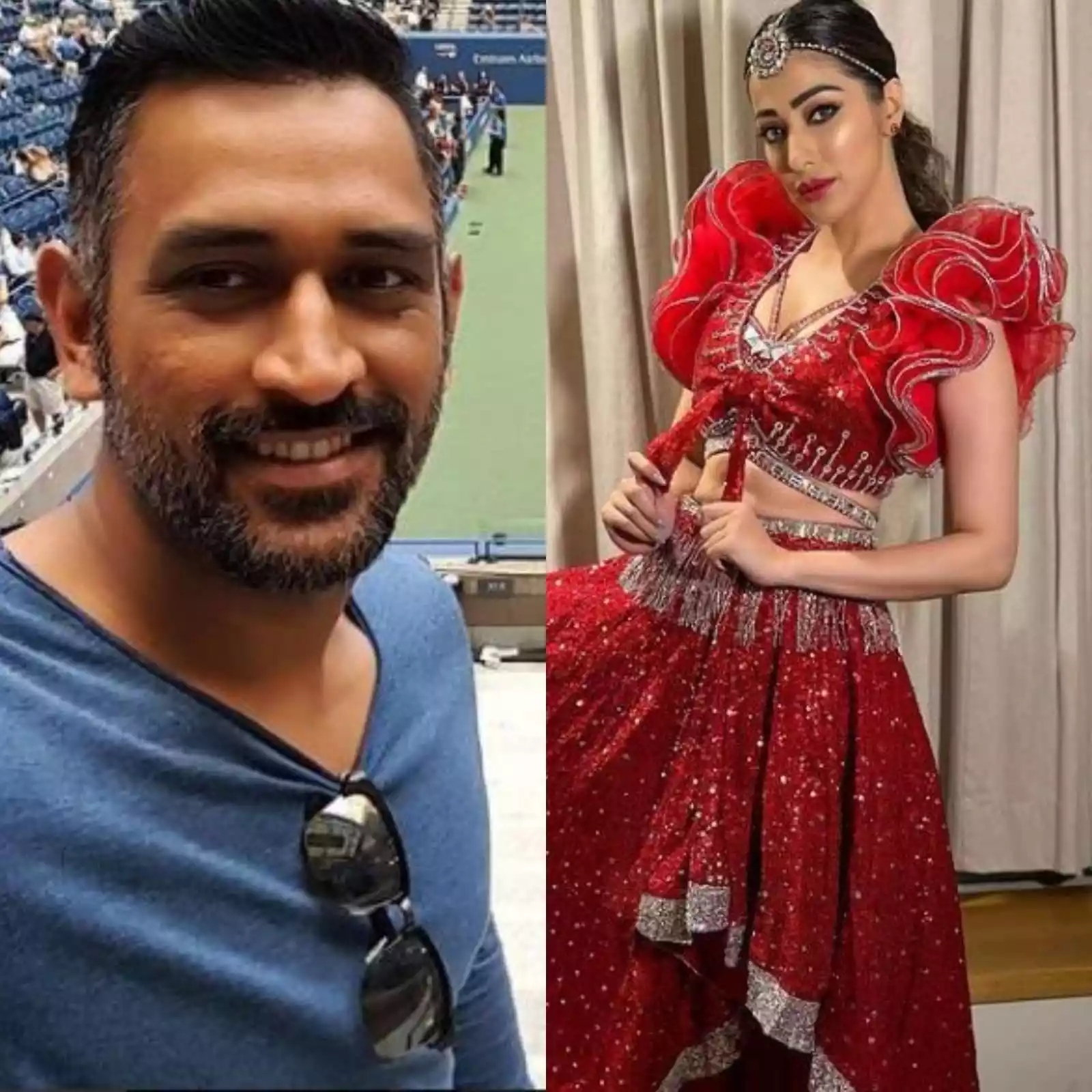 Raai Laxmi and MS Dhoni Raai Laxmi and MS Dhoni